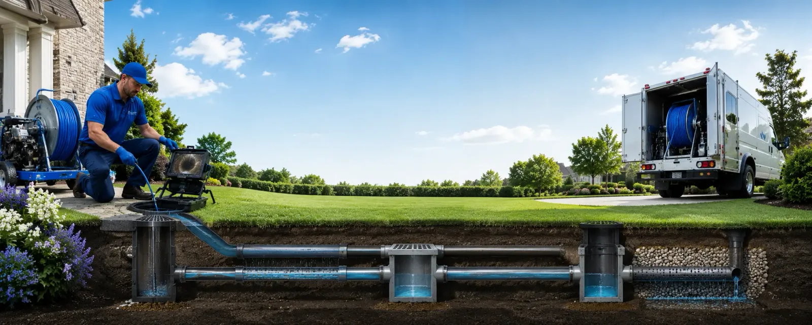 Outdoor drain cleaning information for Pineland, TX